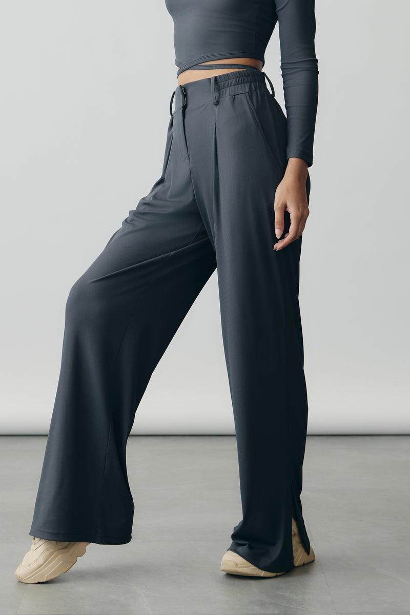 Aerial Rib Suit Up Trousers in Slate