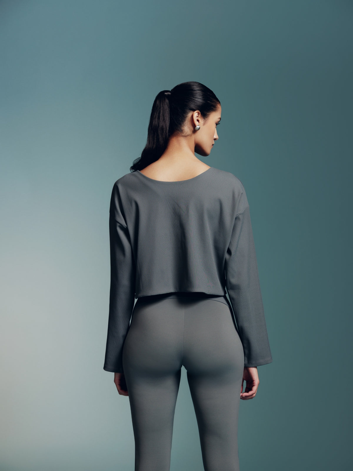 Sage Ribbed Two-Way Cover Up