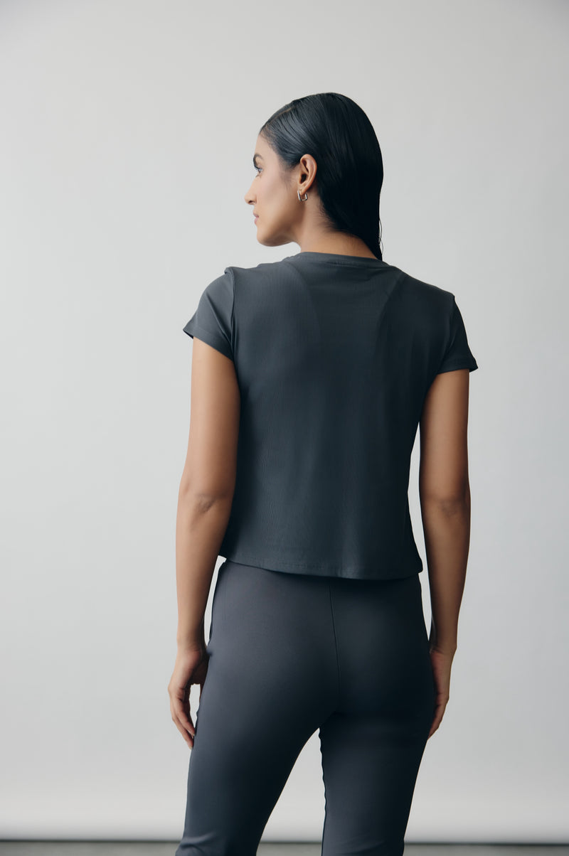 AerialRib Tee in Slate