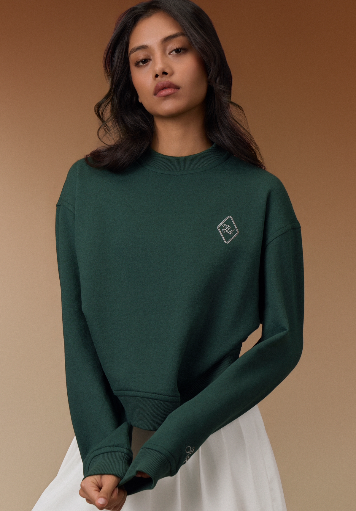 Fleece Crew Neck in Green