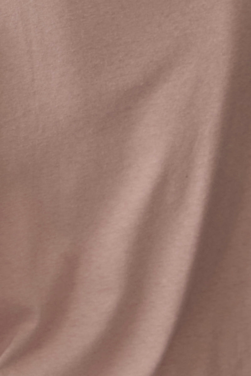 Linen Jersey Tee in Light Pink