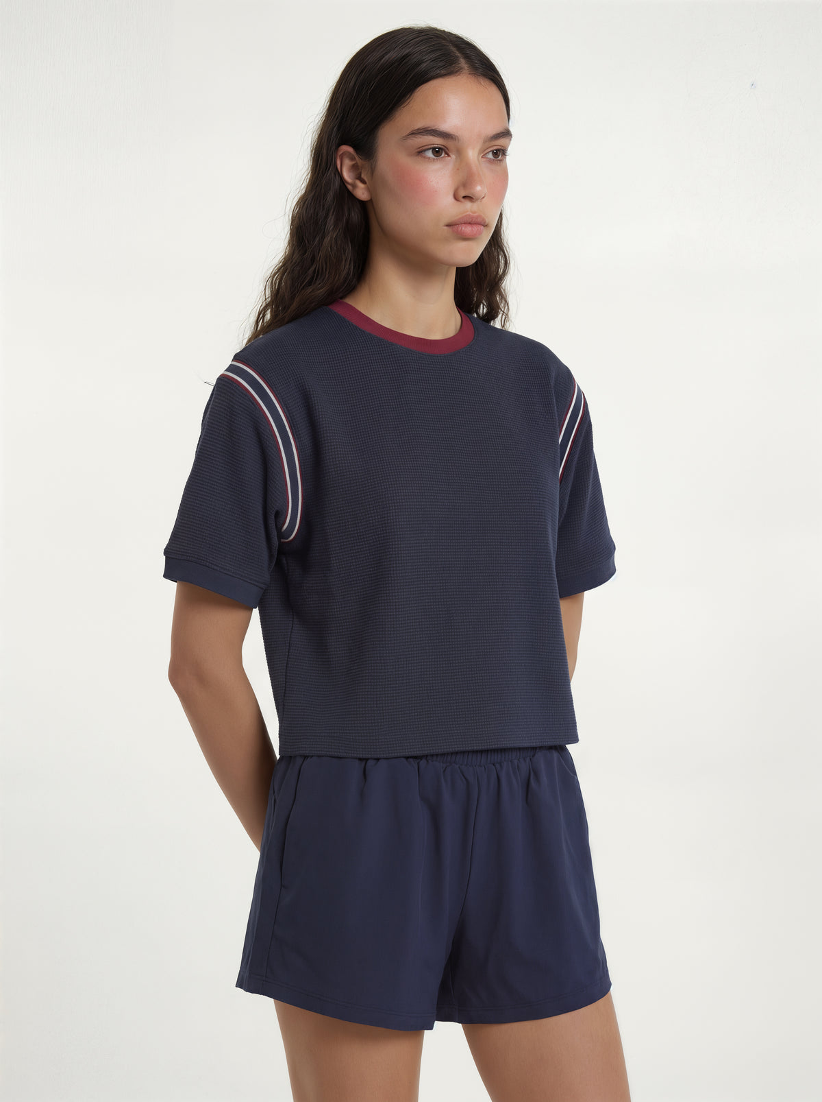 Waffle Boxy Tee