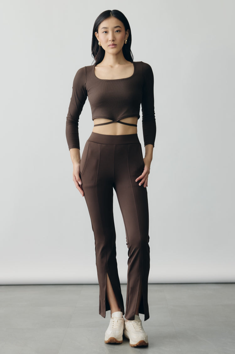 Mocha Flutter Fly Pants
