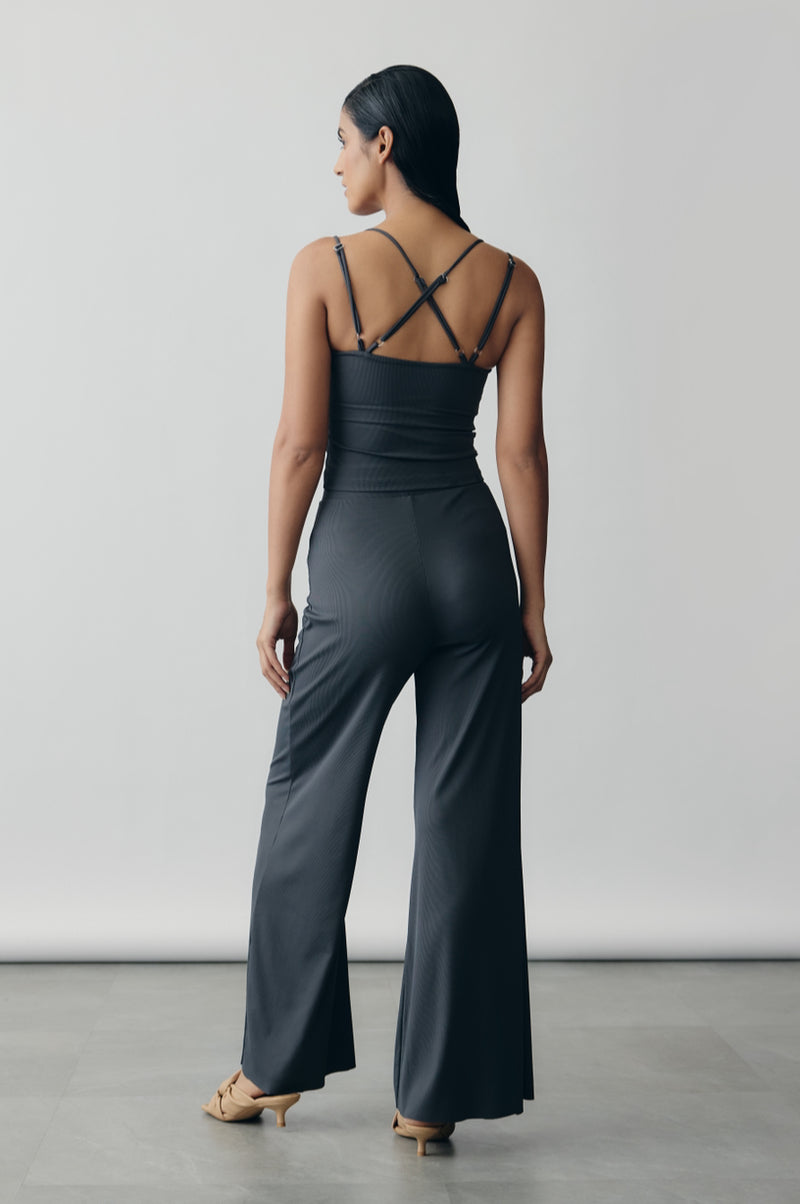 Aerial Rib Flow Pants in Slate