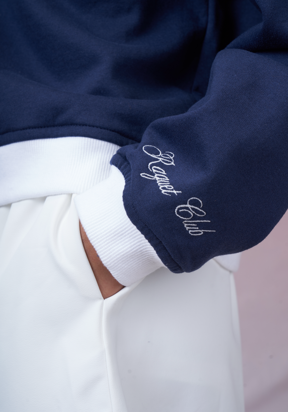 Fleece Crew Neck in Navy