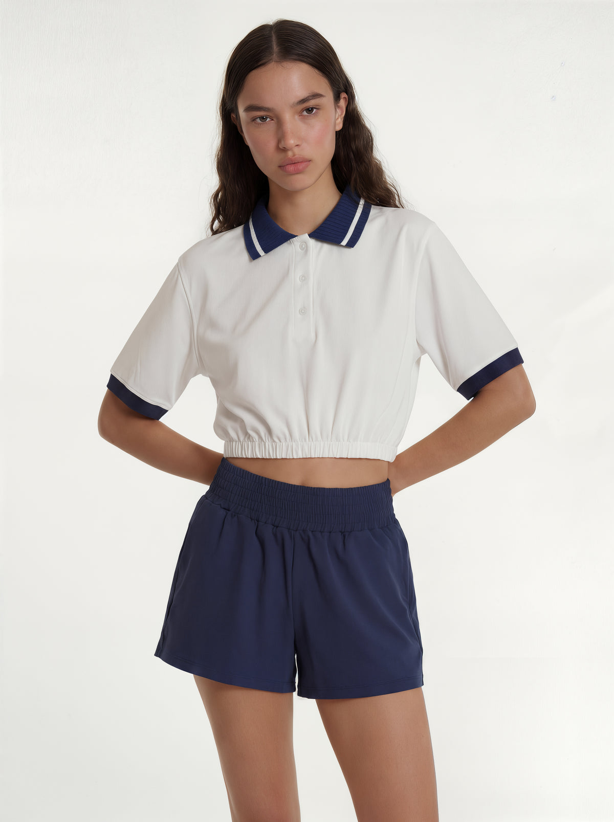 Serve Cropped Polo