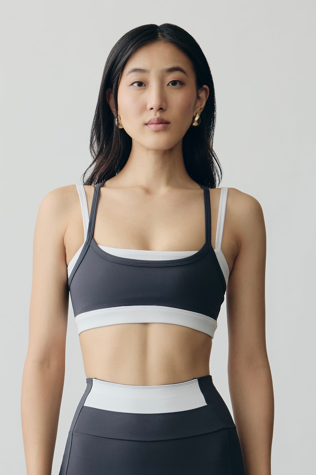 Slate Layered Sports Bra