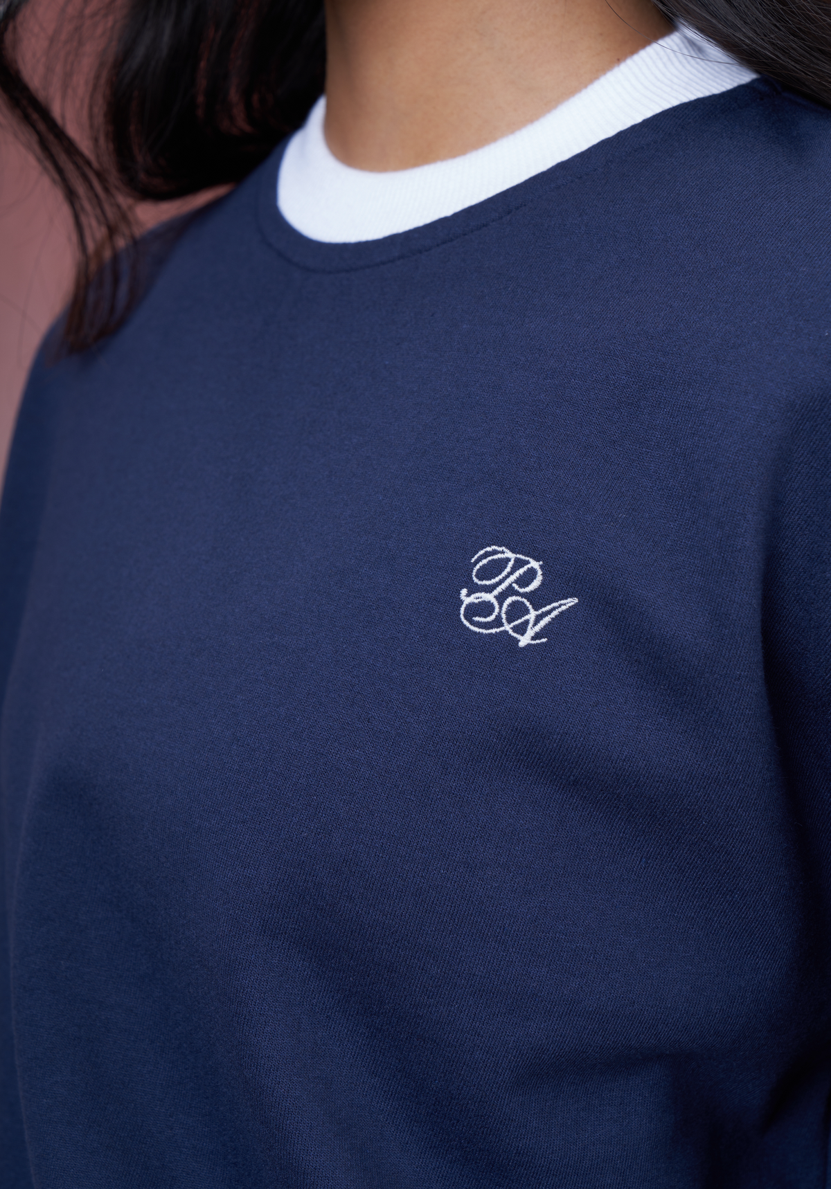 Fleece Crew Neck in Navy