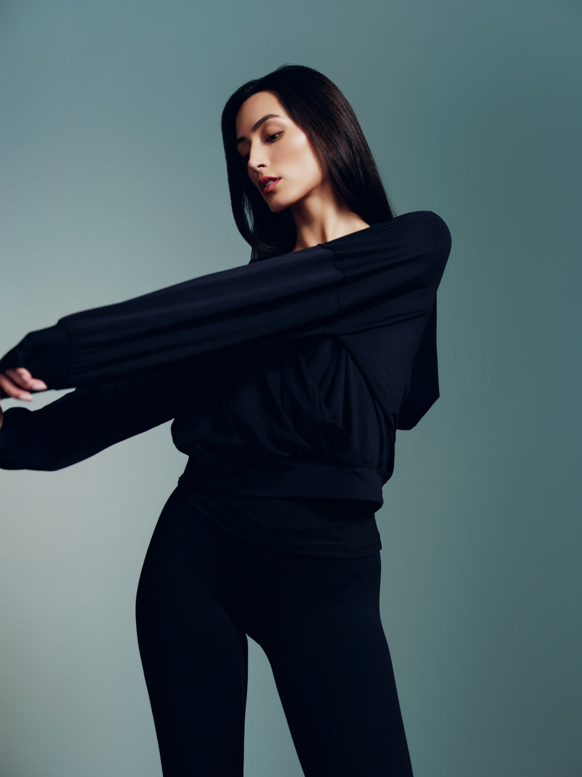 Onyx Melt Wrap Hoodie