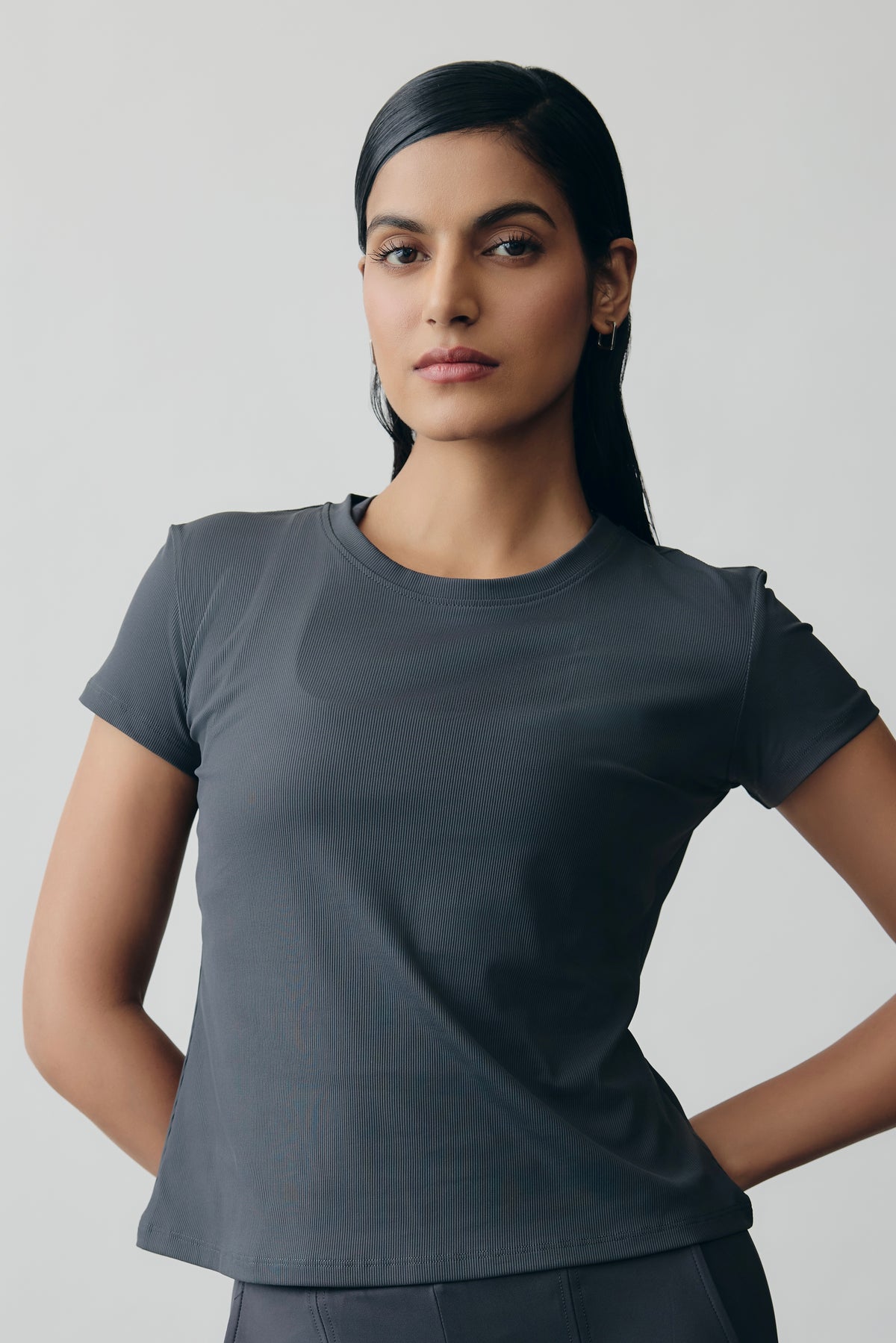 AerialRib Tee in Slate