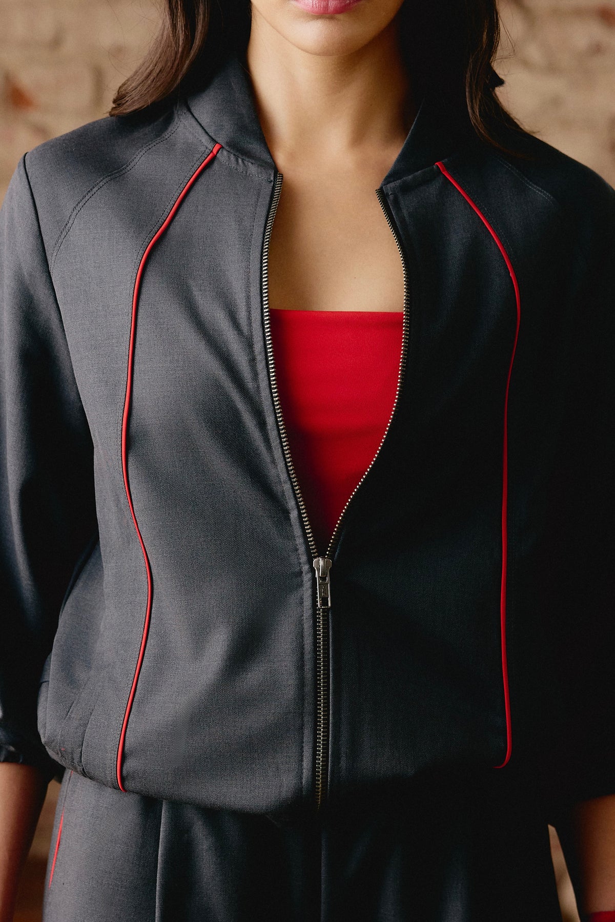 Suiting Bomber Jacket