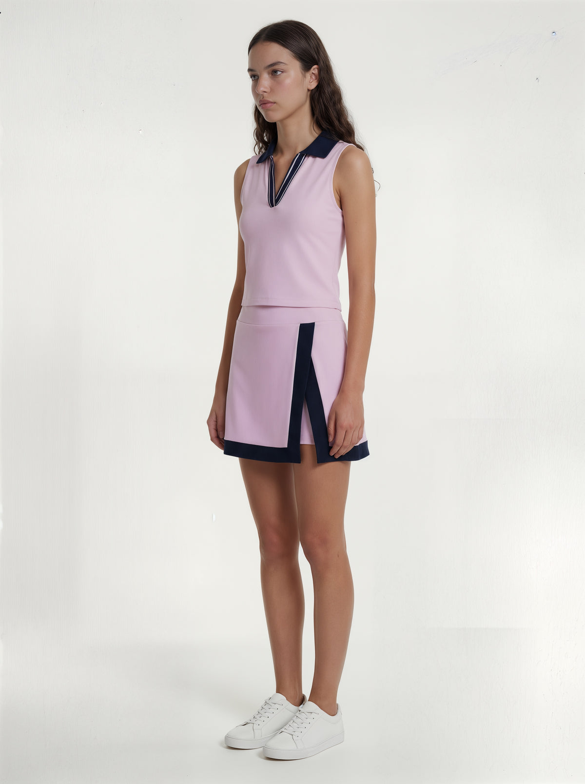 Bloom Pique Cropped Polo