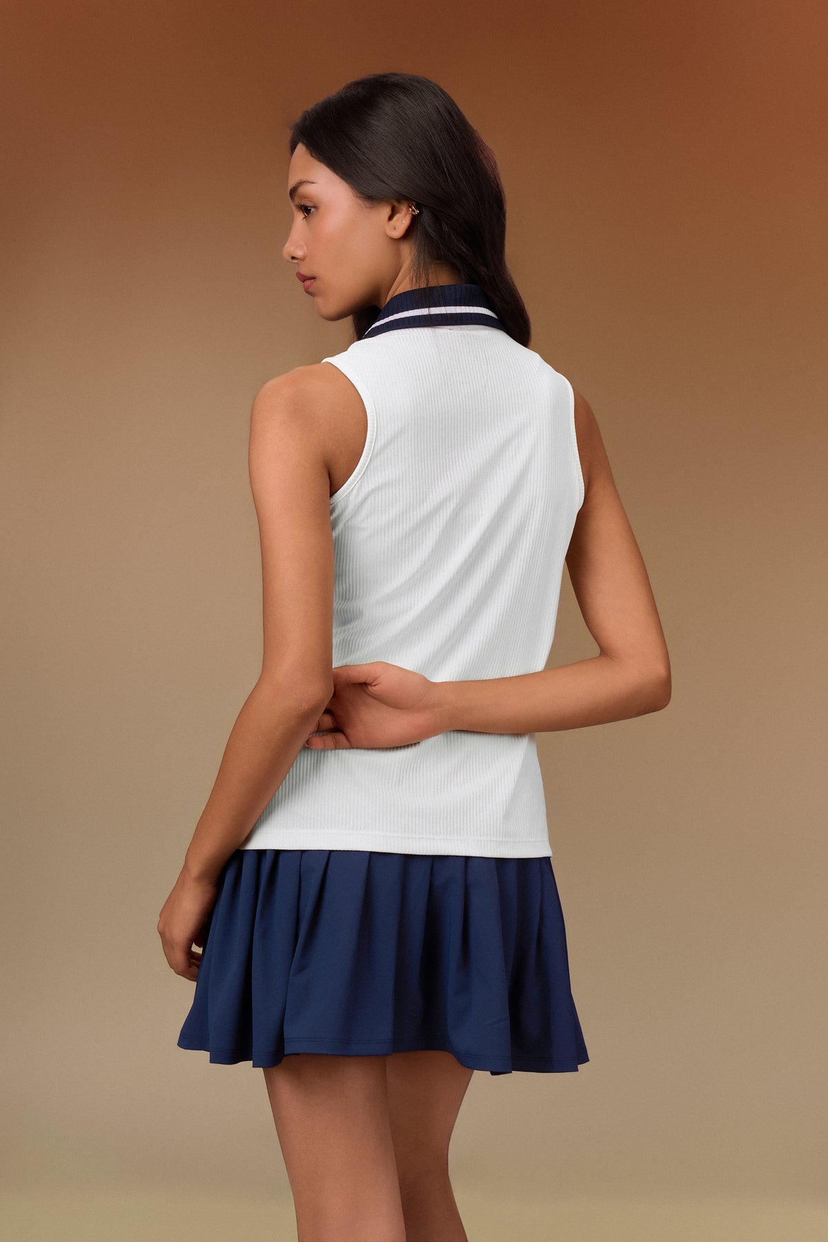 CourtRib Zip-Up Polo