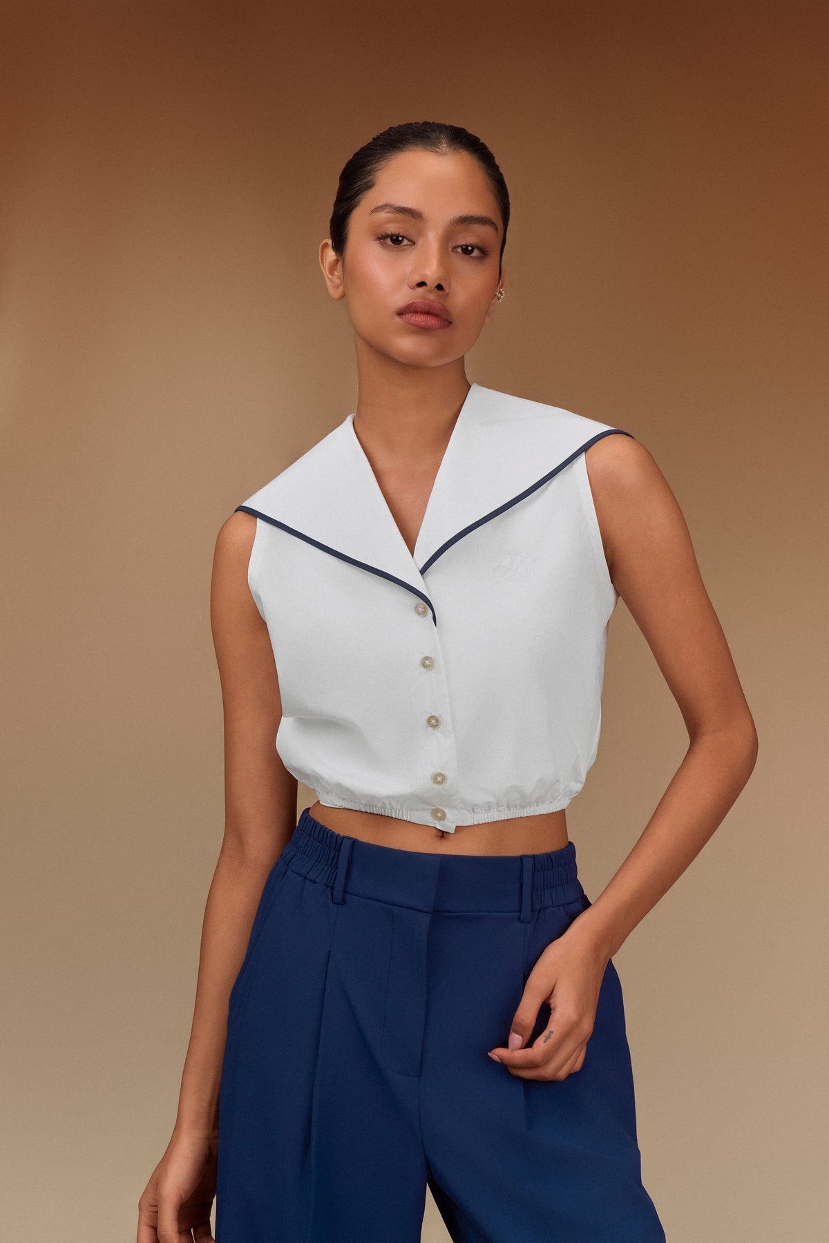 Poplin Crop Top