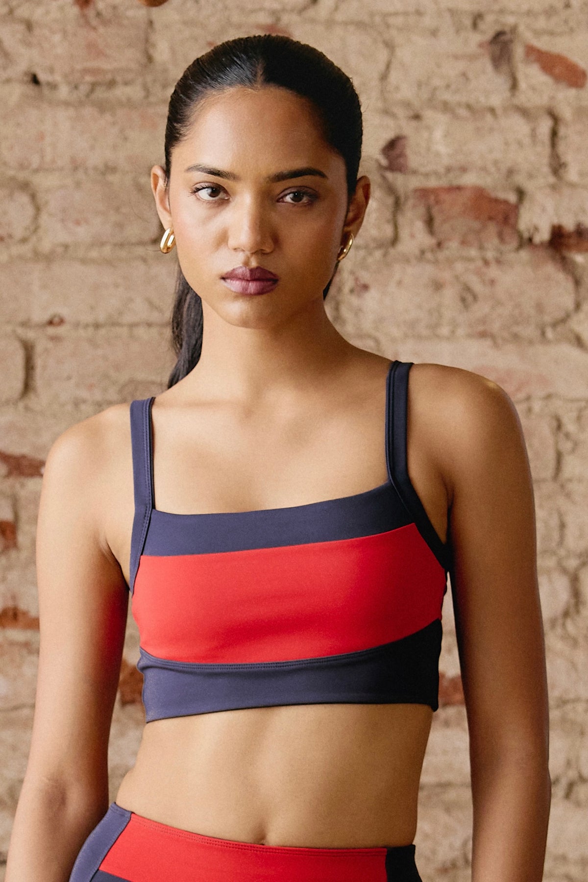 Uplift Sports Bra in Cherry