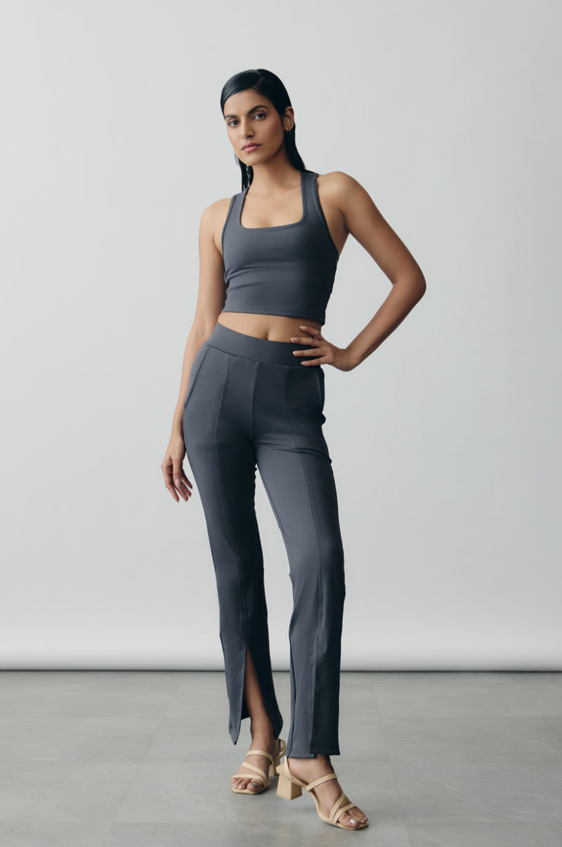 Slate Square Neck Bra Tank