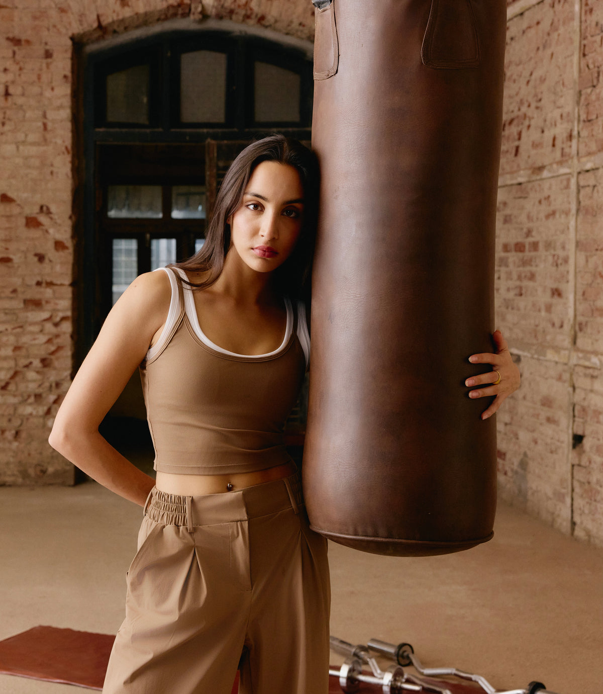 Caramel Layered Bra-Tank