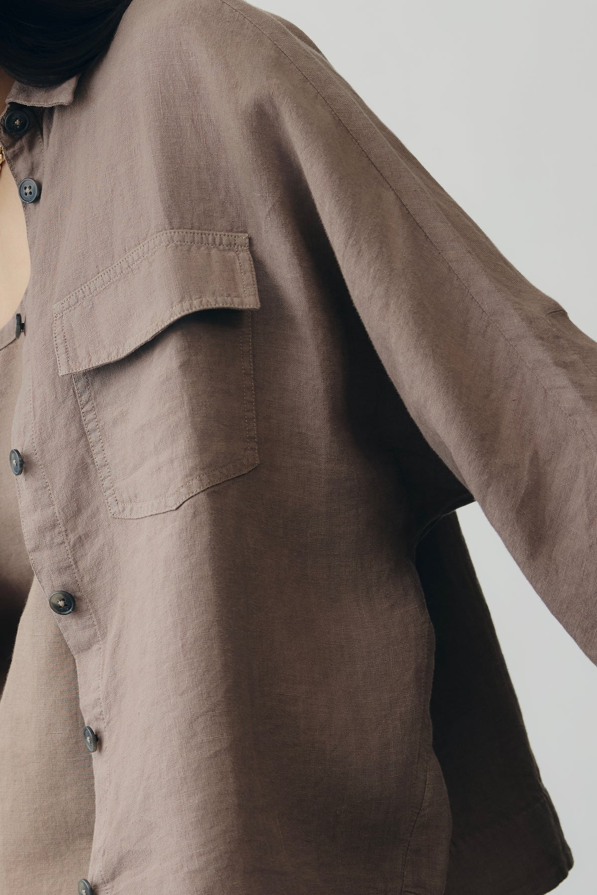 Axis Shacket in Latte