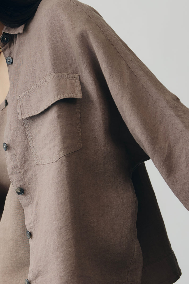 Axis Shacket in Latte