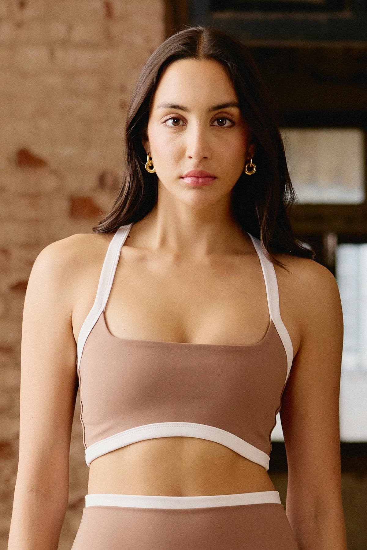 Contouring Sports Bra in Caramel
