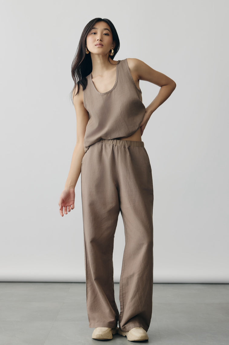 AirLoom Trousers in Latte