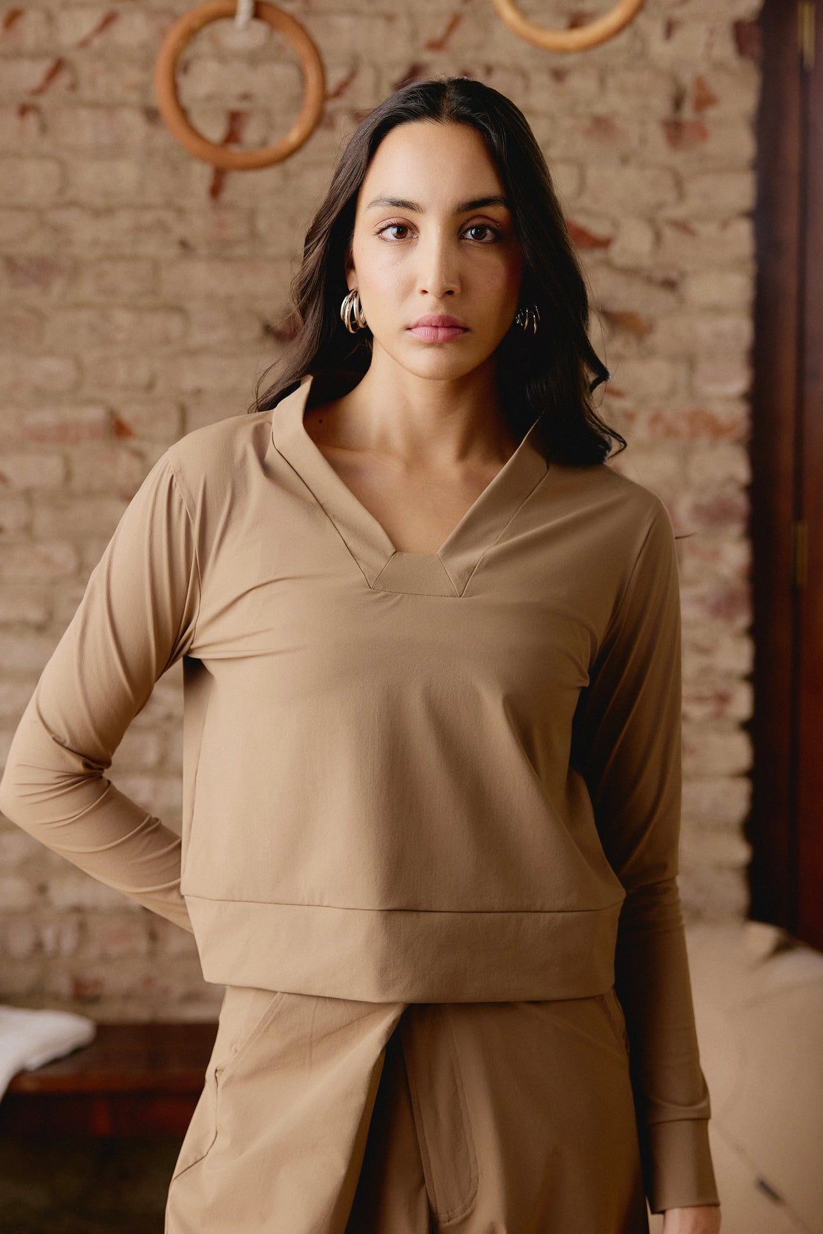 Regatta Full Sleeves Top in Caramel