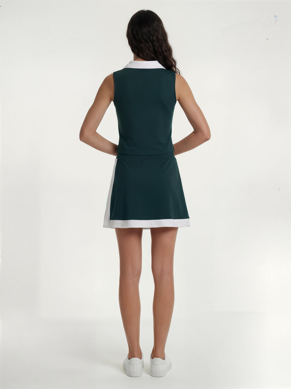 Cedar Pique Cropped Polo