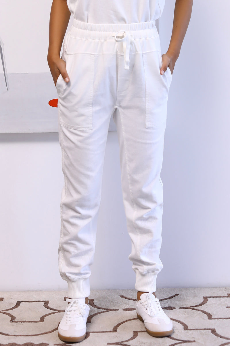 Hybrid Jogger in Blanc