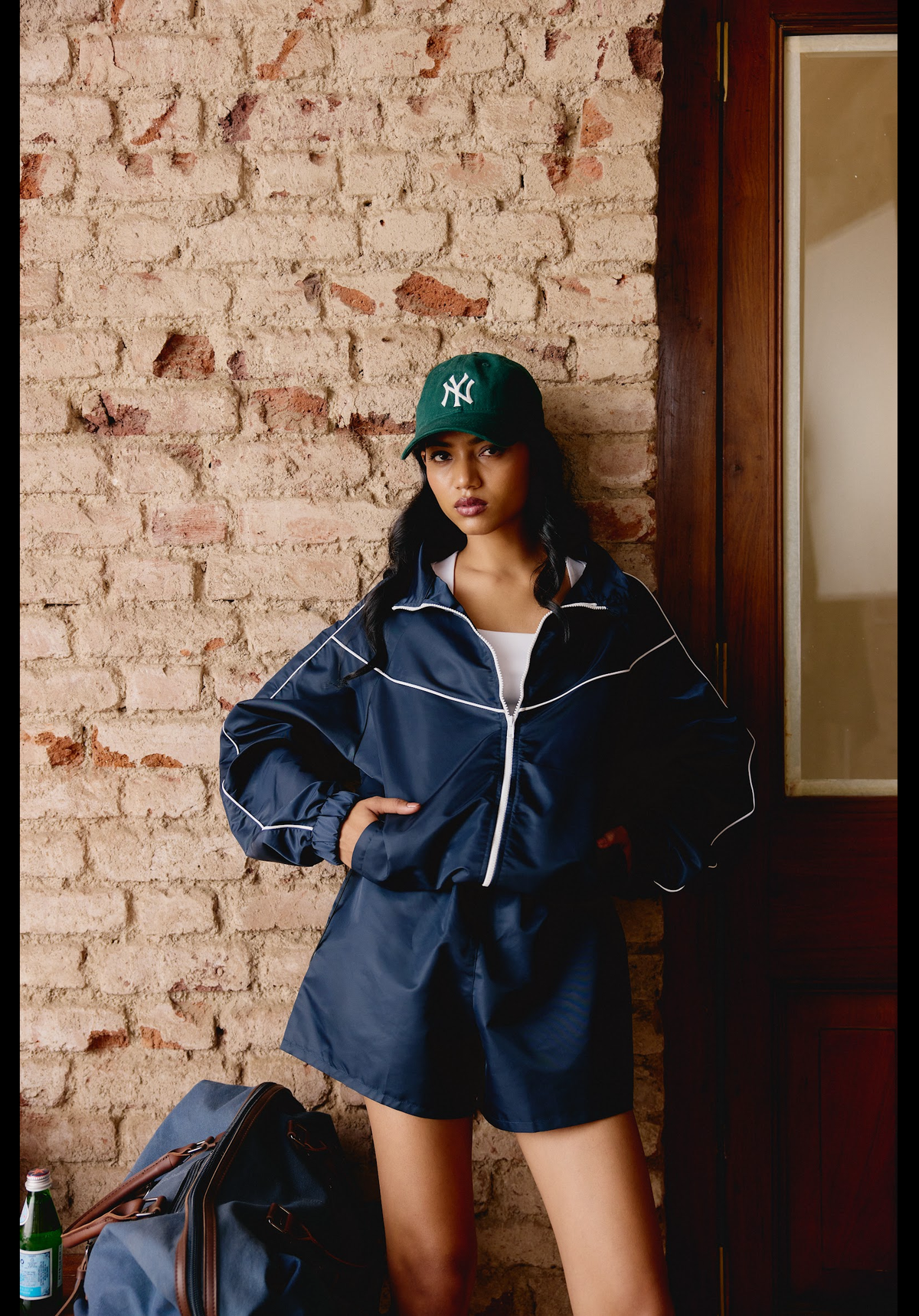 White Square Neck Bra-Tank