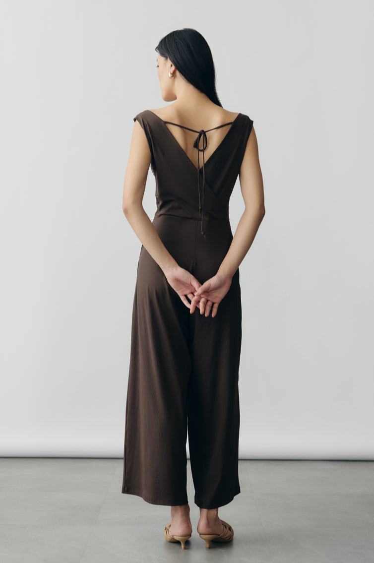 Mocha AerialRib Jumpsuit