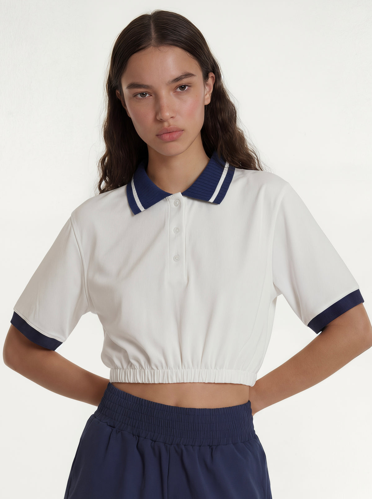 Serve Cropped Polo
