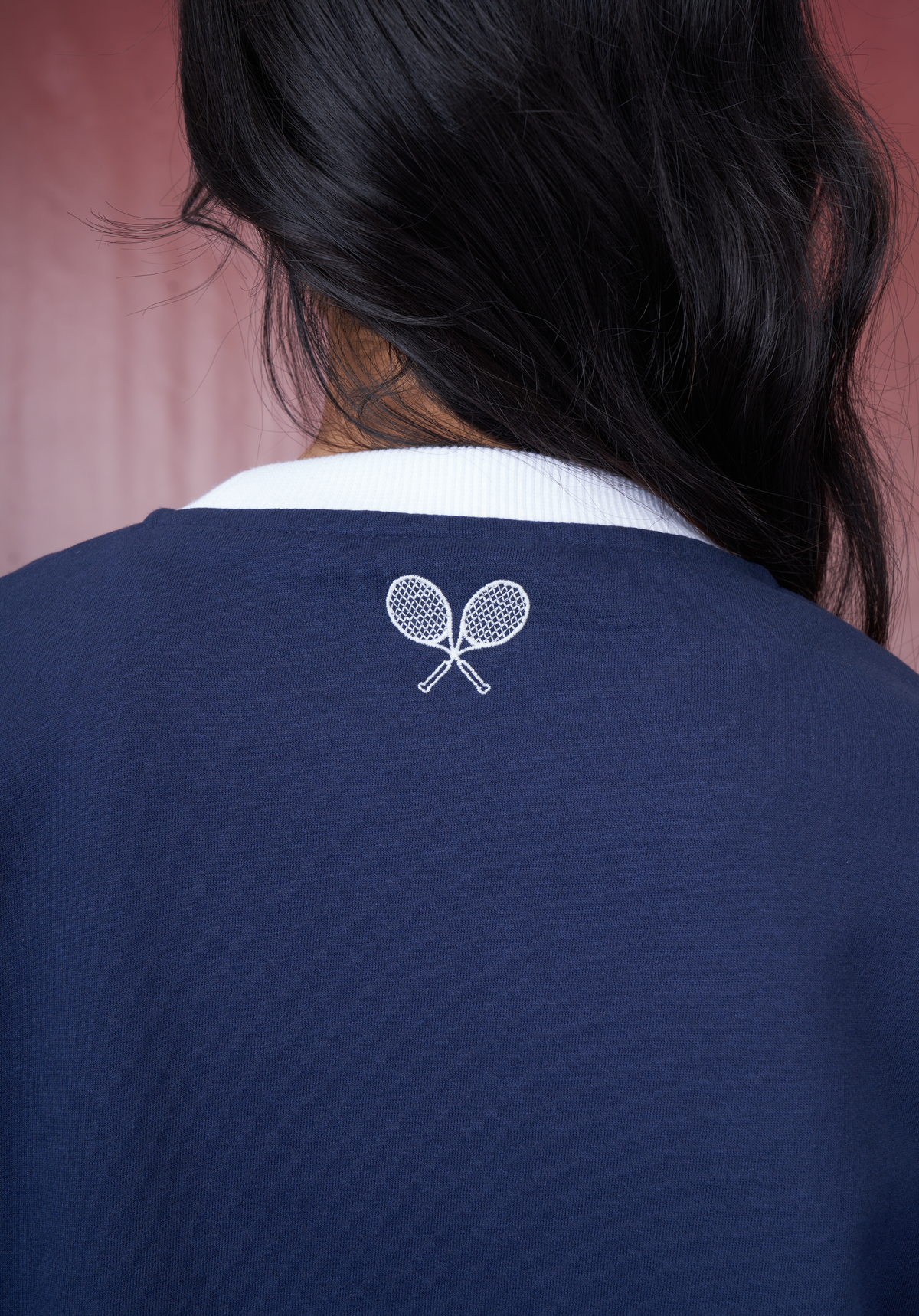 Fleece Crew Neck in Navy