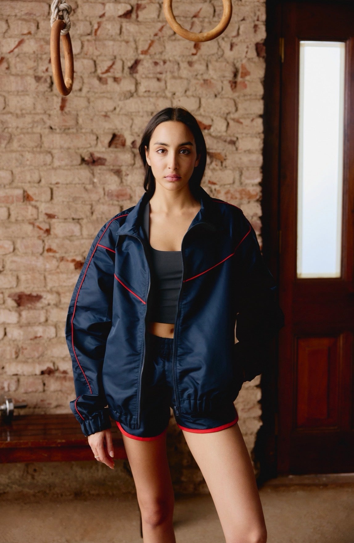 Cherry Pop Varsity Zip Up