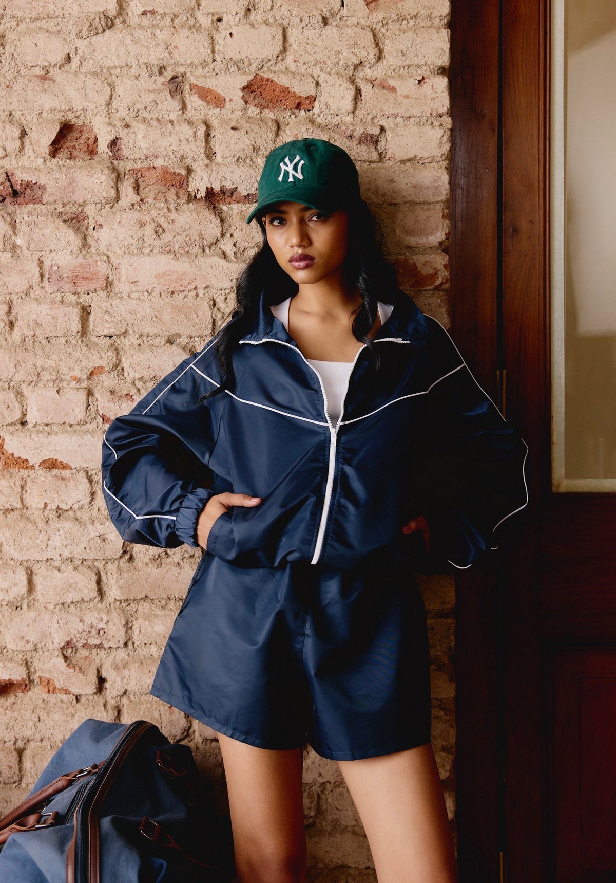 Technical Twill High Waisted Shorts