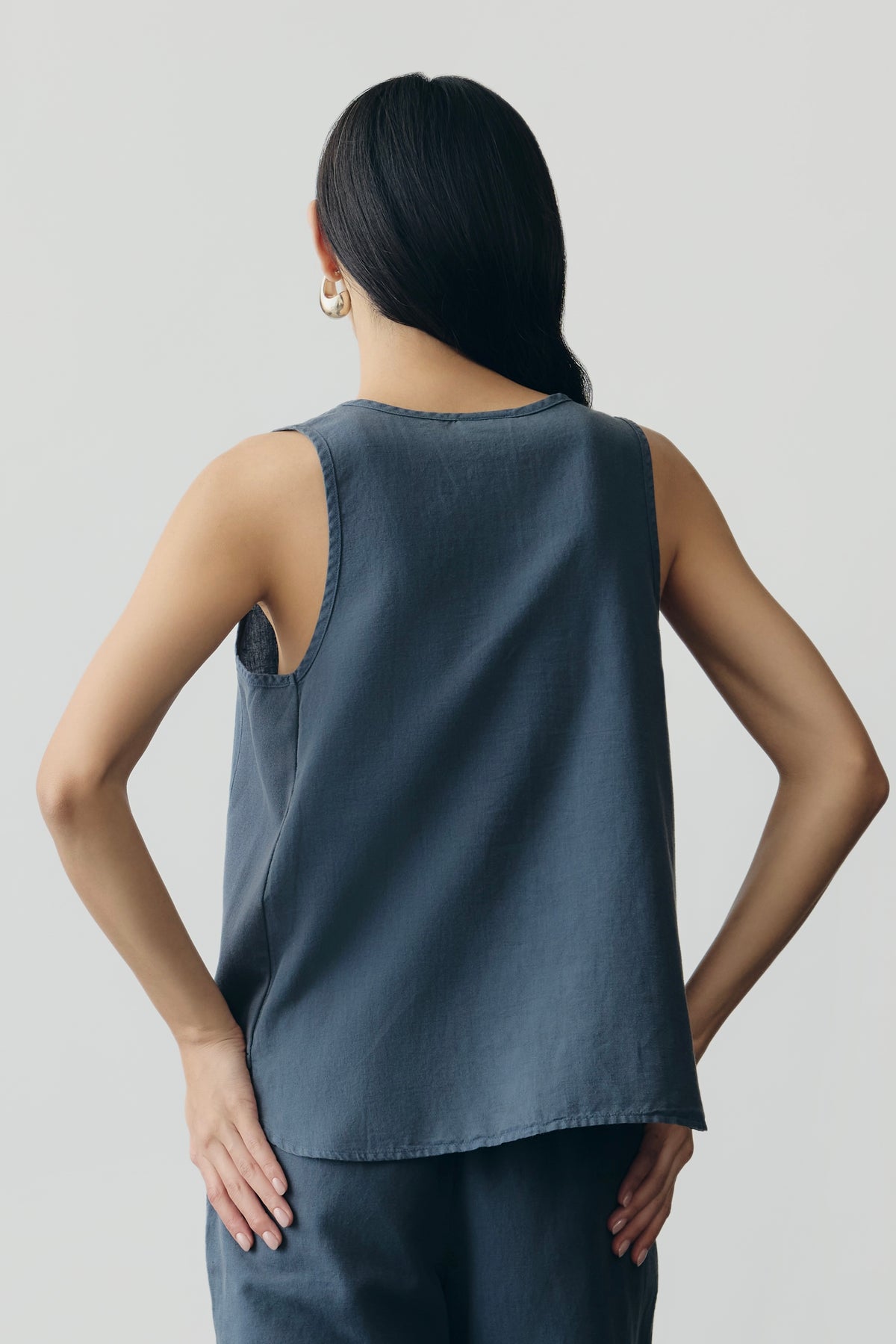 Deep Sea Linen Tank