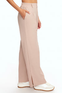 Suit Up Side Slit Trouser in Stone