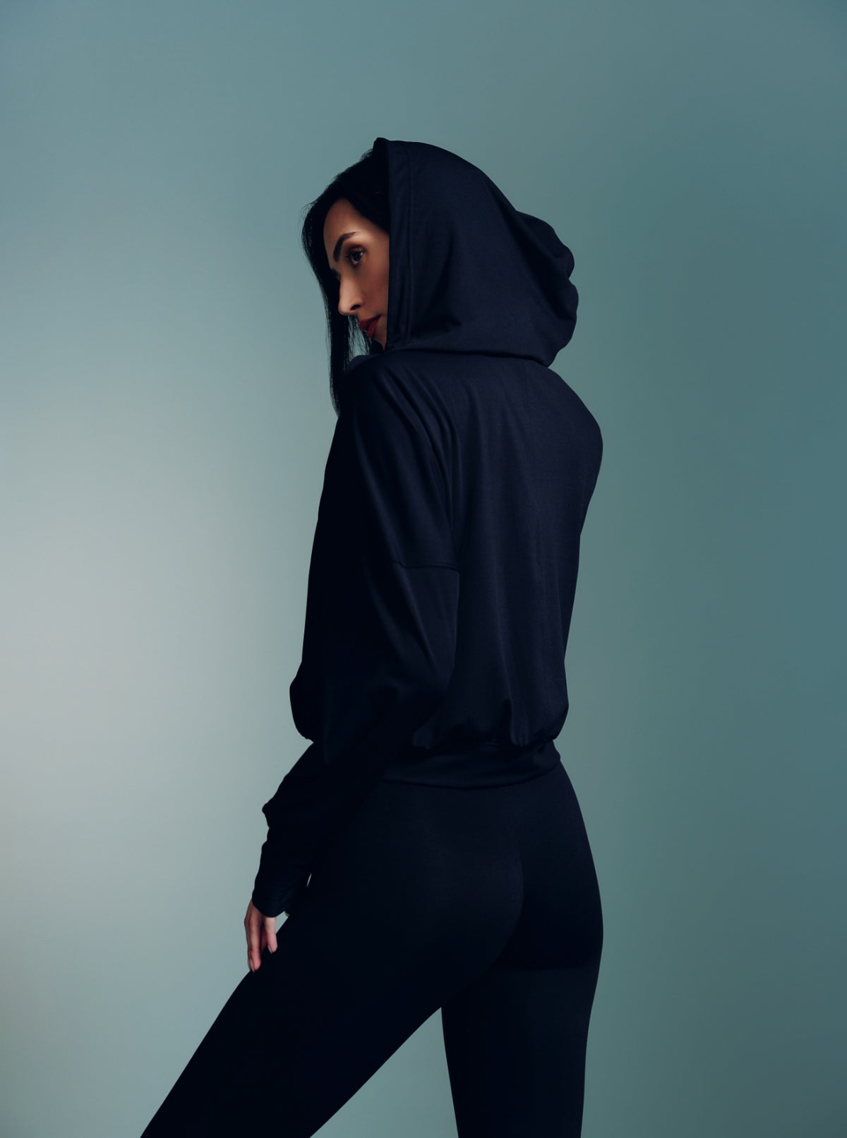 Onyx Melt Wrap Hoodie