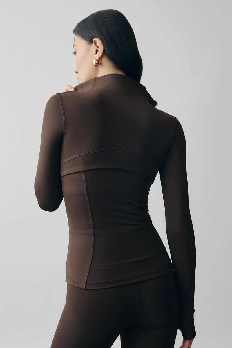 Form Track Jacket in Mocha