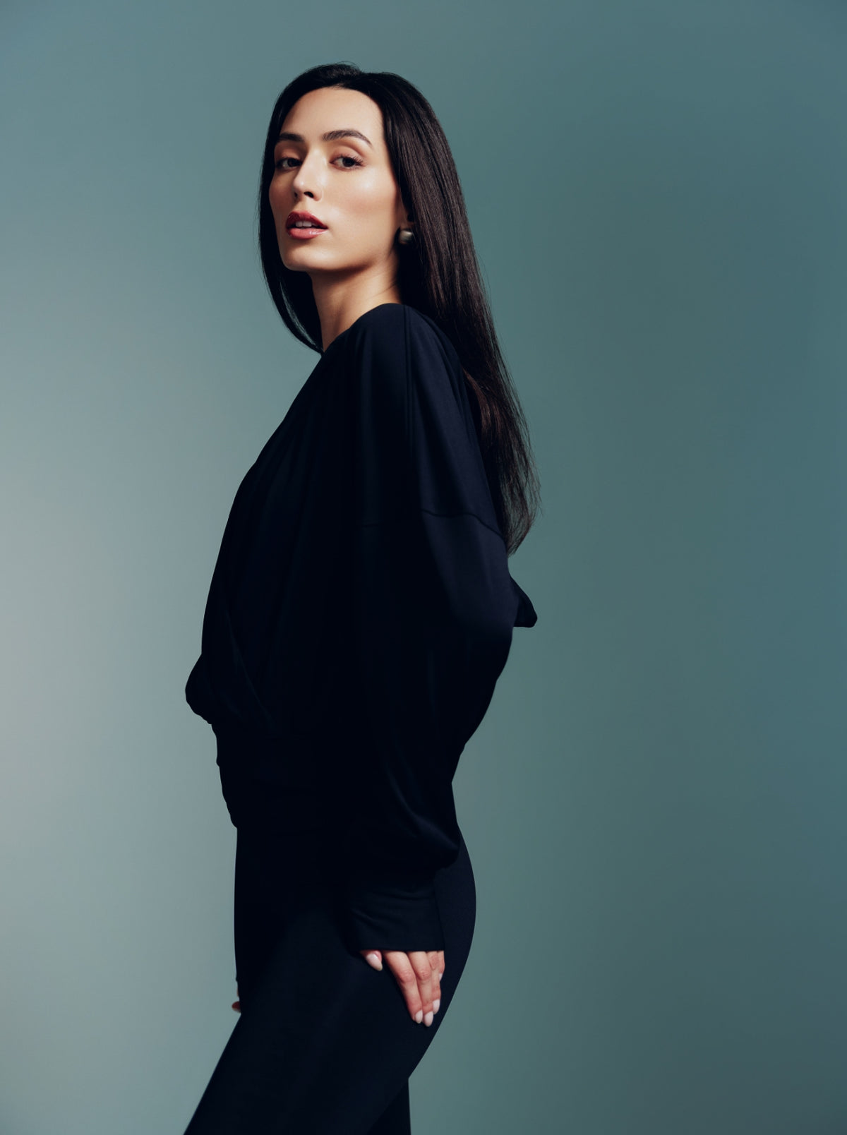 Onyx Melt Wrap Hoodie