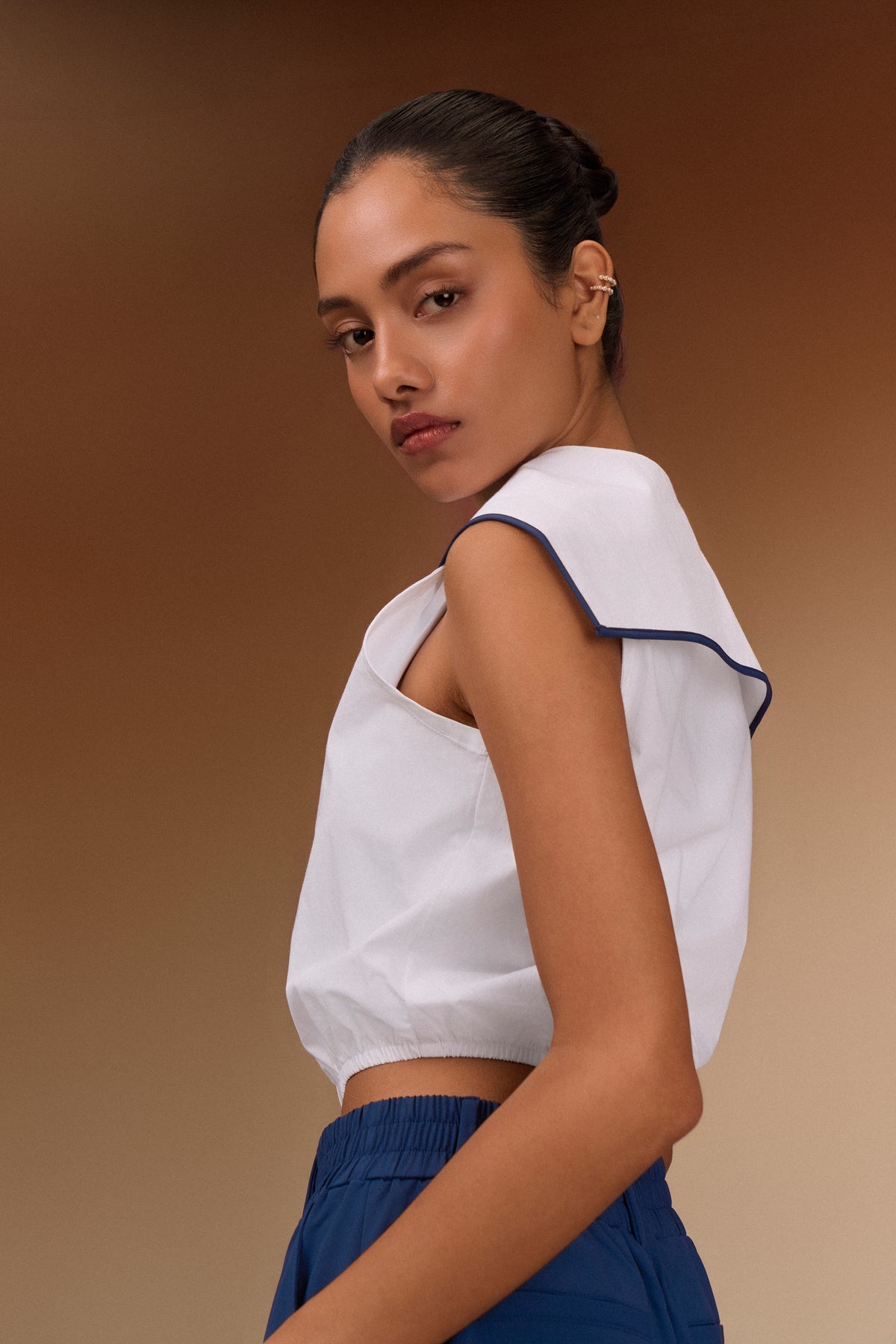 Poplin Crop Top
