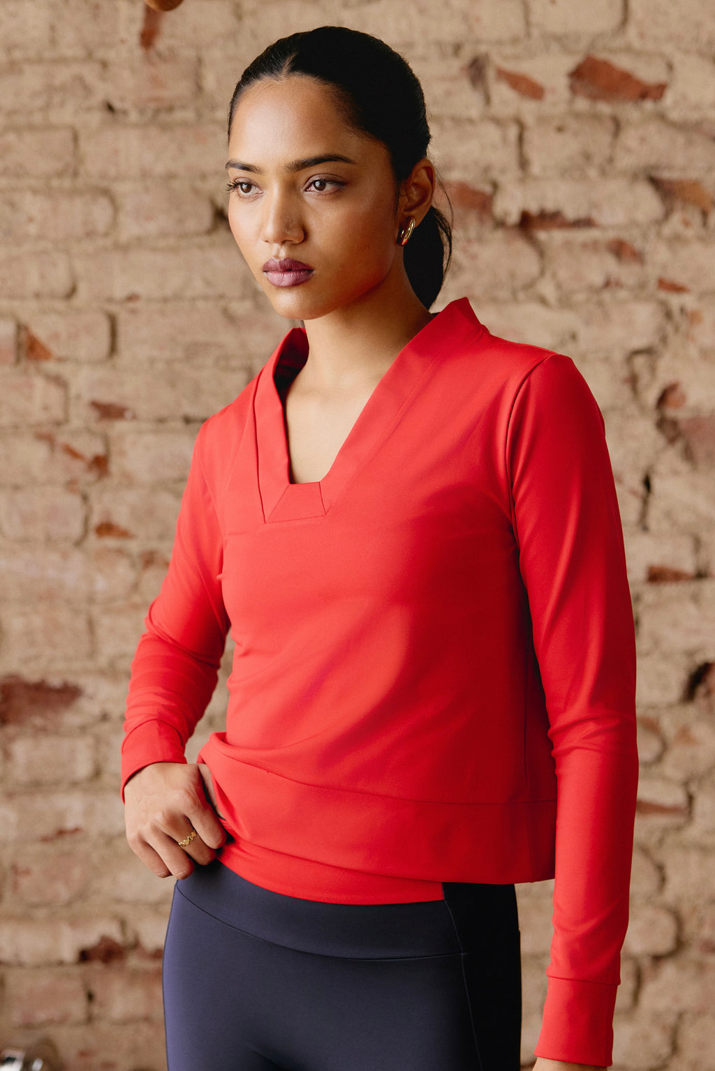 Regatta Full Sleeves Top in Cherry – Pace Active Designs Private Limited