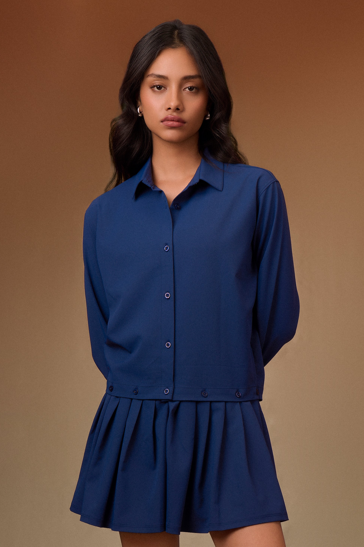 Detachable Shirt+Skirt Dress