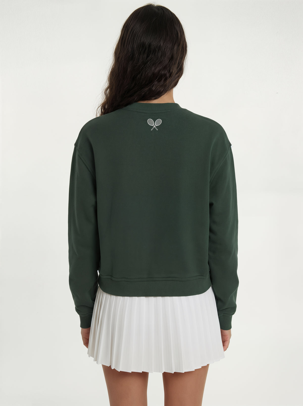 Fleece Crew Neck in Green