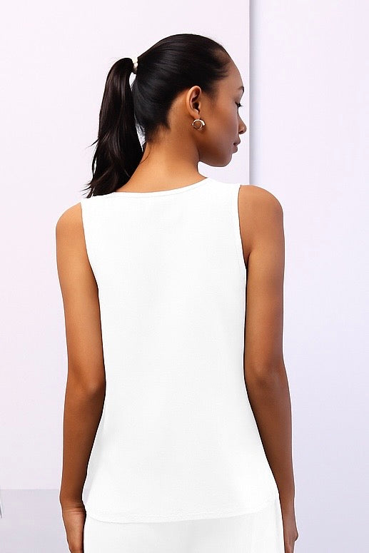 Blanc Linen Tank