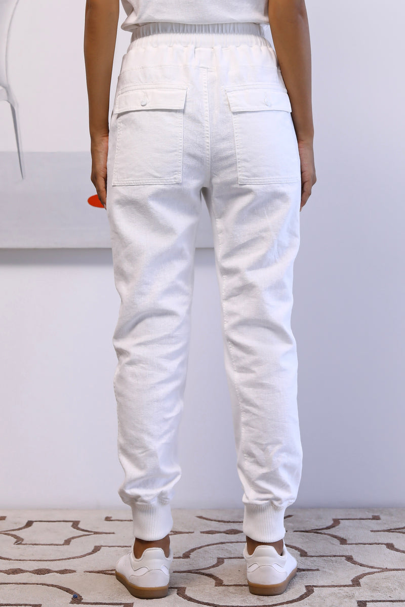 Hybrid Jogger in Blanc