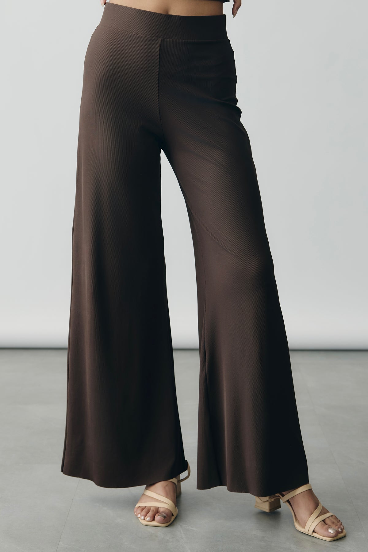 Mocha Flow Pants in Aerial Rib