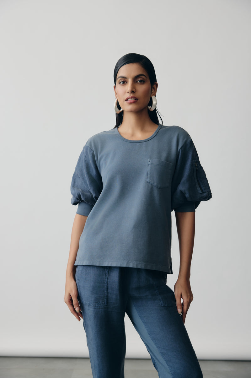 Halo Tee in Deep Sea