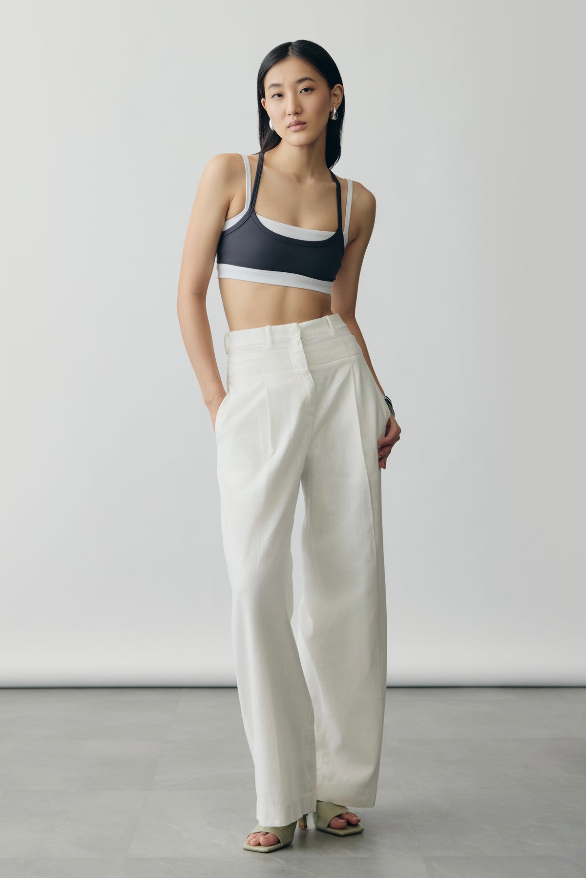 Slate Layered Sports Bra