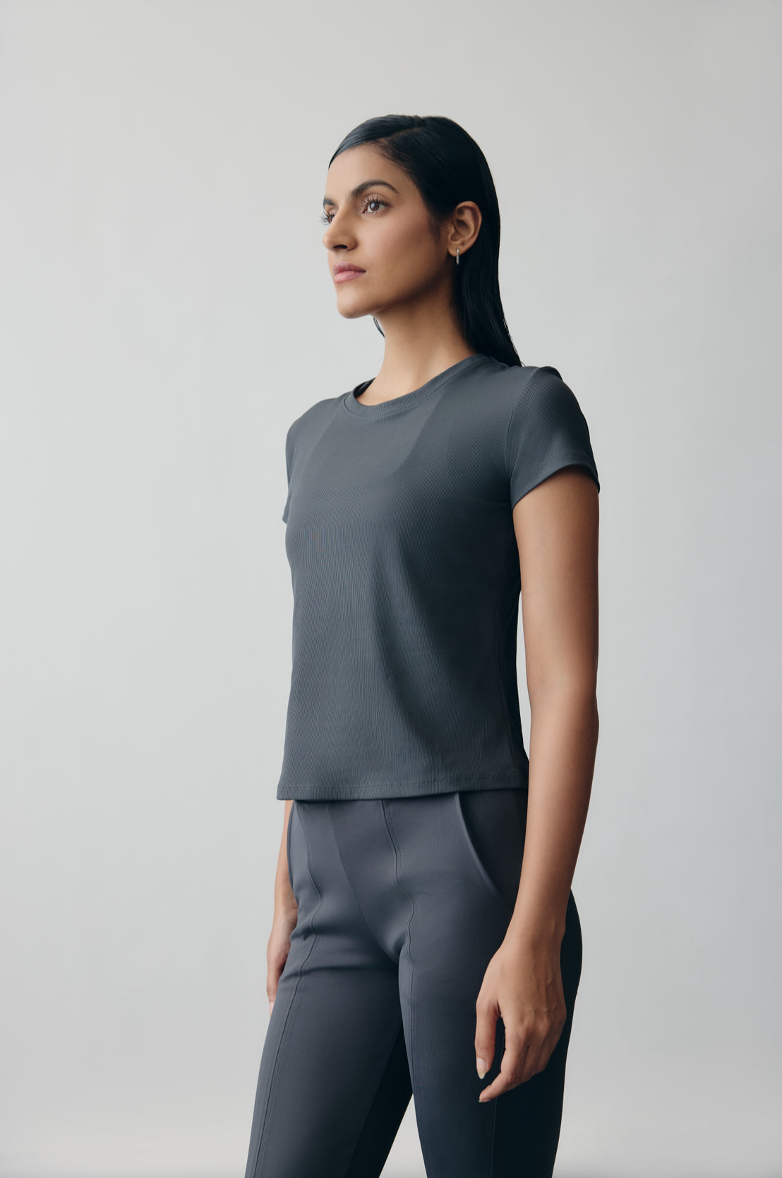 AerialRib Tee in Slate