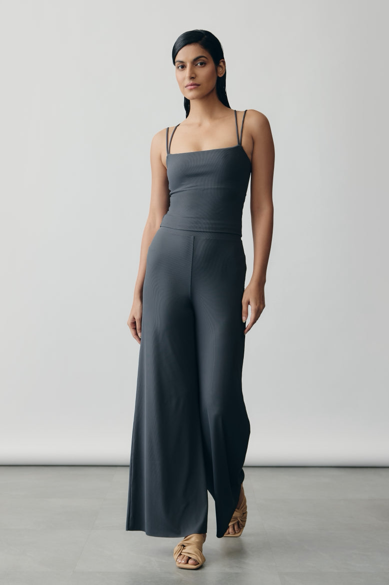 Aerial Rib Flow Pants in Slate